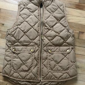 J.Crew Excursion Vest Medium Saddle Tan